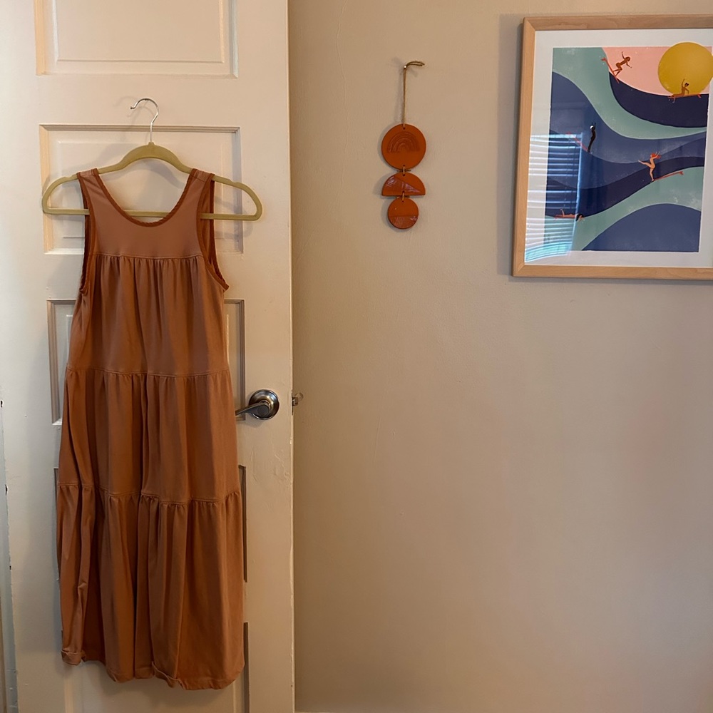 Everlane tiered cotton dress